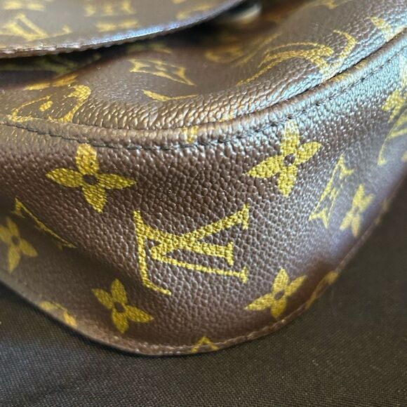 Louis Vuitton St Cloud Brown Monogram Crossbody Bag Vintage Good Authentic - Picture 12 of 16